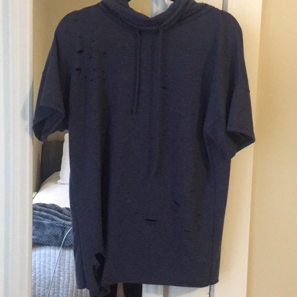 Distressed pullover